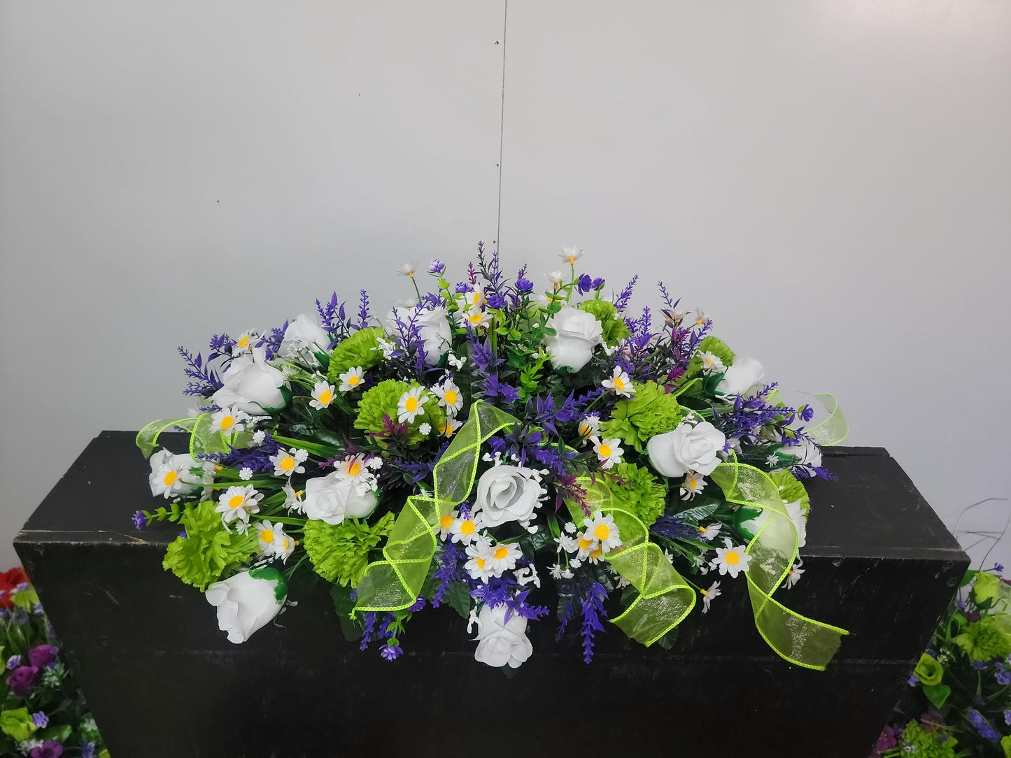 Purple Wildflower Cemetery Saddle Pink Headstone Flowers Grave Saddle Daughter Mother