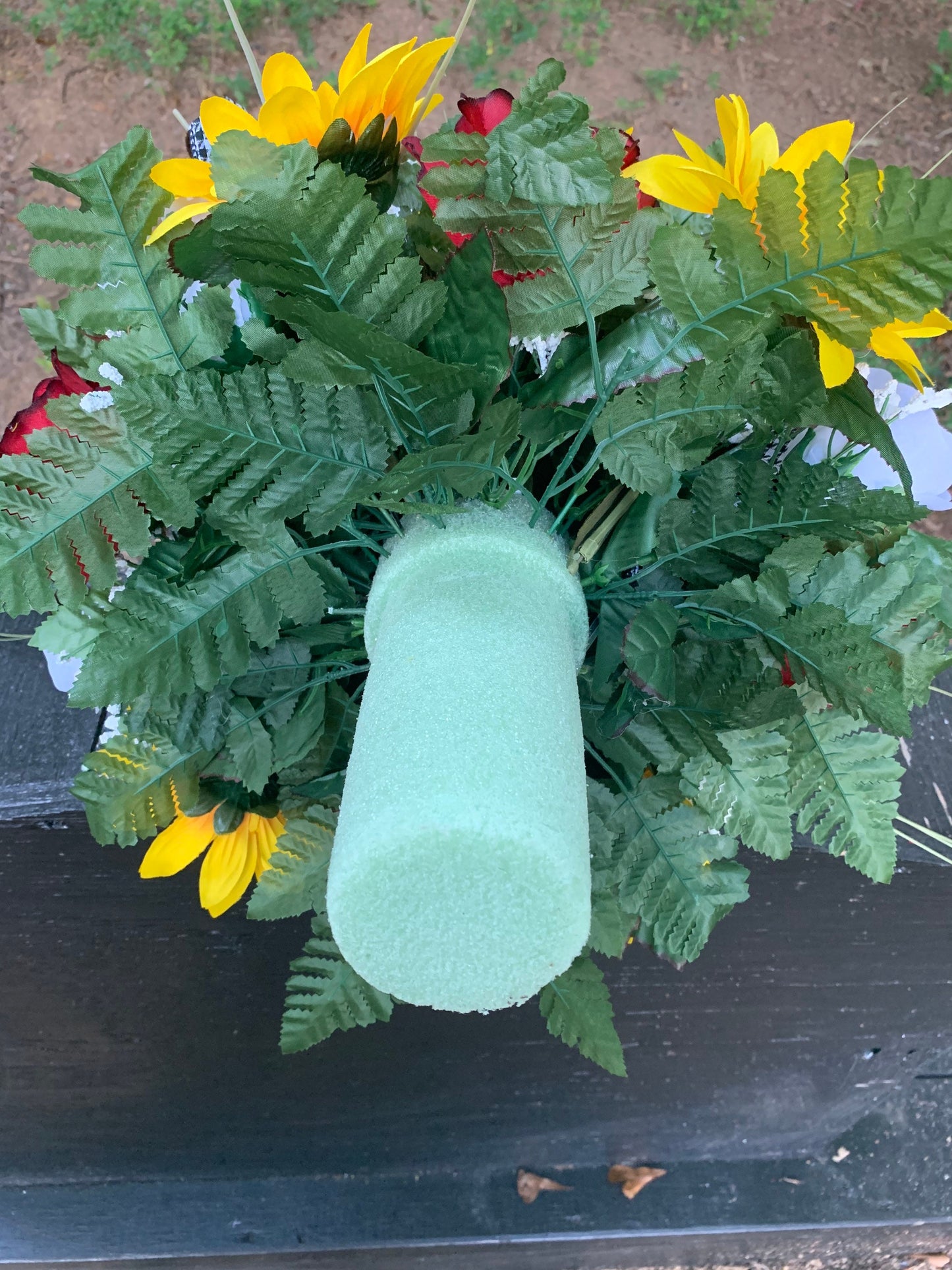 Orchid Sunflower Cemetery Vase Flowers wildflower strawberries tulip Summer Garden Cemetery Flowers for 3” width Vase country garden flower