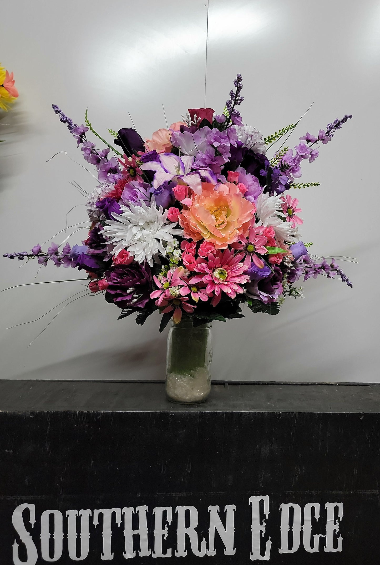 Extra Large Purple and Pink Grave vase flowers Memorial Vase Grave Flowers Cemetery flowers vase Top Quality Cemetery Flowers Vase